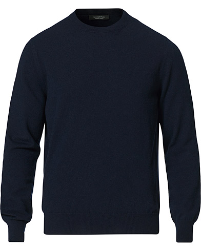  Cashmere Crew Neck Sweater Navy