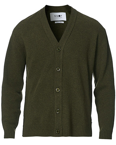  Bjorn Lambswool Cardigan Dark Army