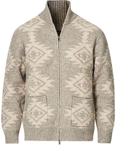 BEAMS PLUS Zip Knitted Blouson Snow