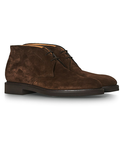 John Lobb Heywood Chukka Boot Dark Brown Suede