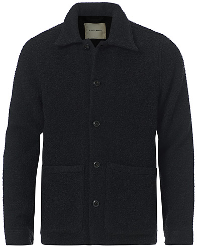  Rugged Wool Overshirt Charcoal