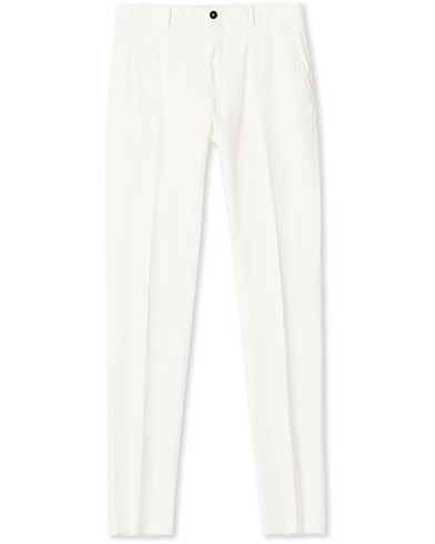  Slim Fit Premium Cotton Chinos Off White