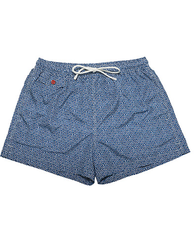  Nylon Swim Trunks White/Navy