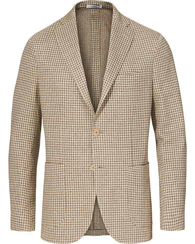 Boglioli K Jacket Jersey Vichy Blazer Beige