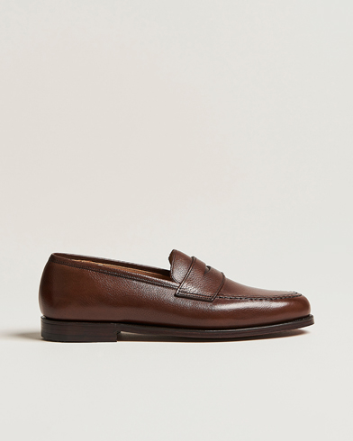  Boston Milled Grain Leather Sole Dk Brown Calf