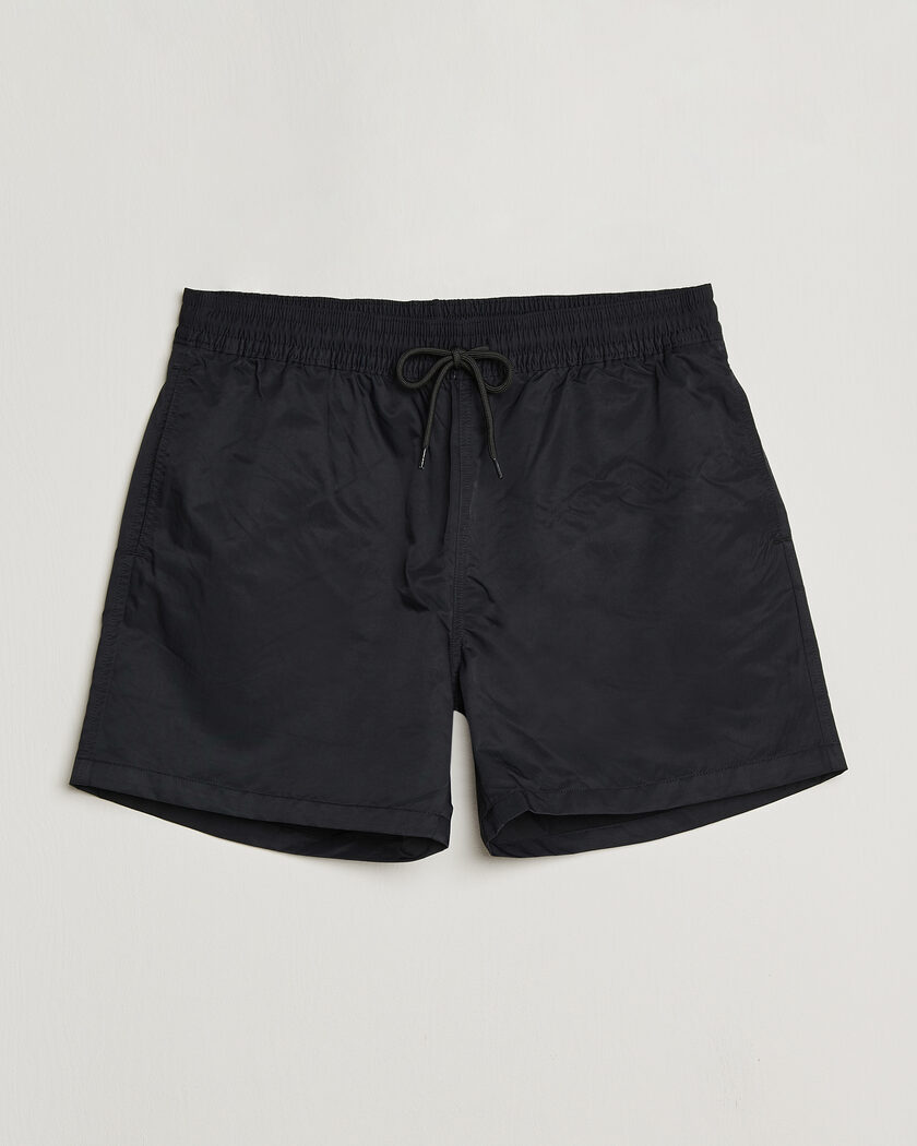 Colorful Standard Classic Organic Swim Shorts Deep Black – Black