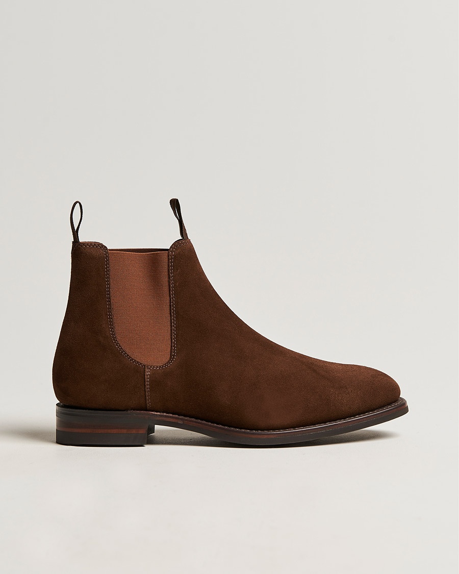Men |  | Loake 1880 | Chatsworth Chelsea Boot Tobacco Suede