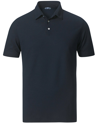 Zanone Ice Cotton Short Sleeve Polo Navy