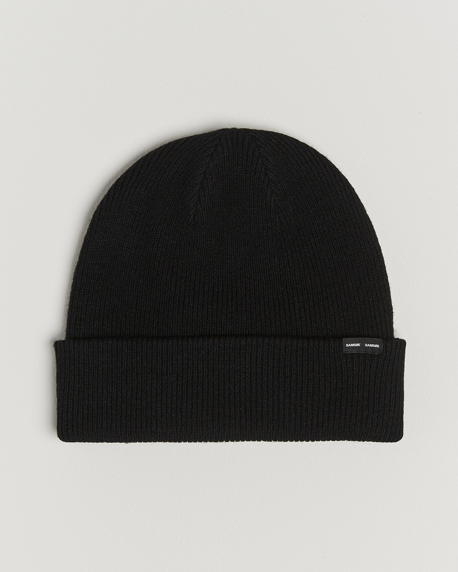 Samsøe Samsøe The Wool Beanie Black – Black
