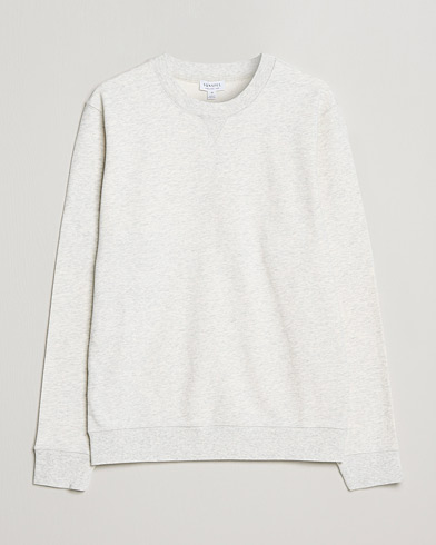 Sunspel Loopback Sweatshirt Archive White Melange