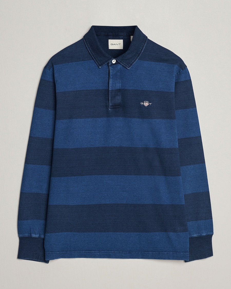 GANT Barstriped Rugger Navy/Indigo – Blue
