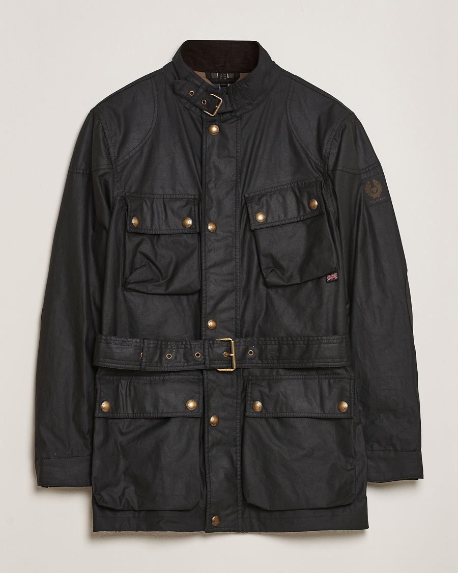 Belstaff Trailmaster Wax Jacket Black – Black