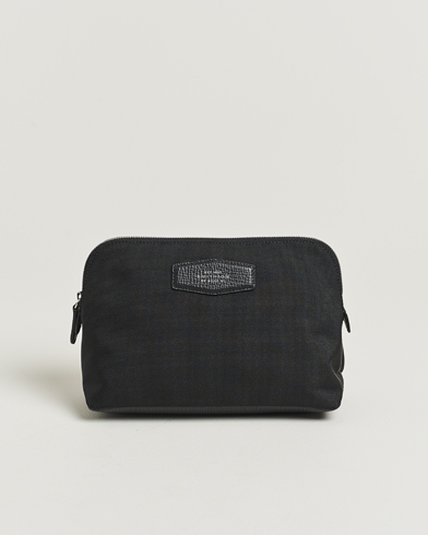 Smythson Canvas Norton Travel Pouch Black – Black