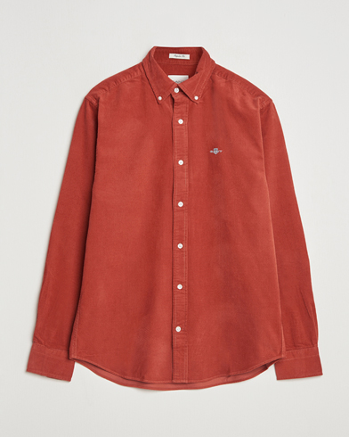 GANT Regular Fit Corduroy Shirt Modern Rust – Red