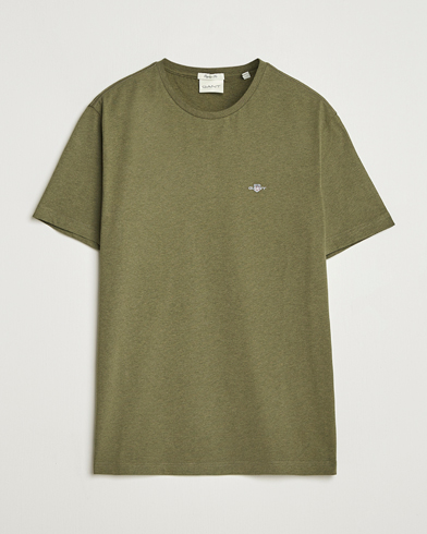 GANT The Original T-Shirt Khaki Green Melange – Green