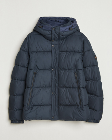 BOSS ORANGE Omaris Down Hooded Jacket Dark Blue – Blue