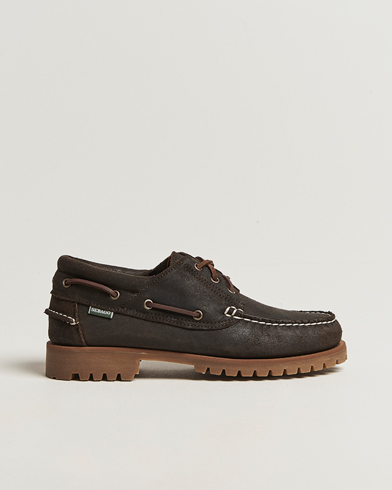 Sebago Acadia Waxed Suede Loafer Dark Brown – Brown