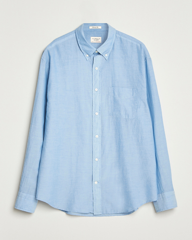 GANT 240 Mulberry Street Relaxed Fit Chambray Shirt Light Indigo – Blue