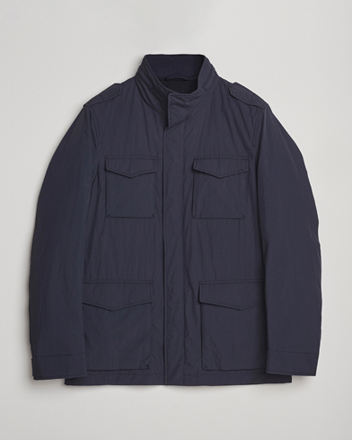 Herno Soft Nylon Field Jacket Navy – Blue