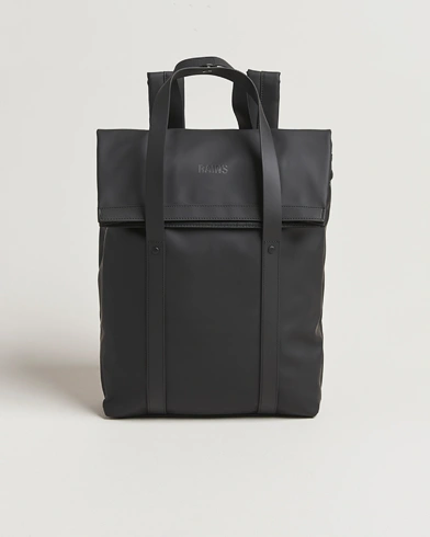 RAINS 2 Way Tote Backpack Black – Black