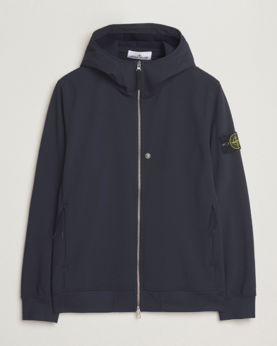 Stone Island Soft Shell Re-Dyed Lined Hood Jacket Navy – Blue