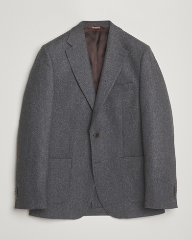 Morris Flannel Wool Blazer Grey – Grey