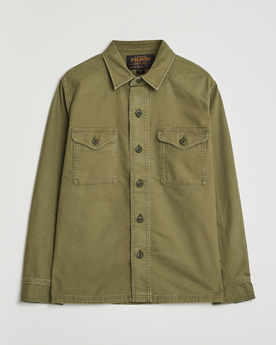 Men | Filson | Filson Clarkston Brushed Jac Shirt Surplus Green