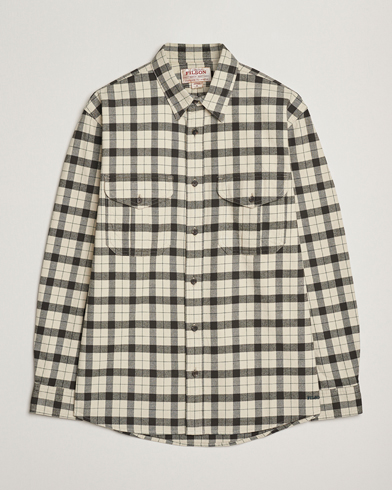 Men | Filson | Filson Checked Alaskan Guide Shirt Cream/Grey