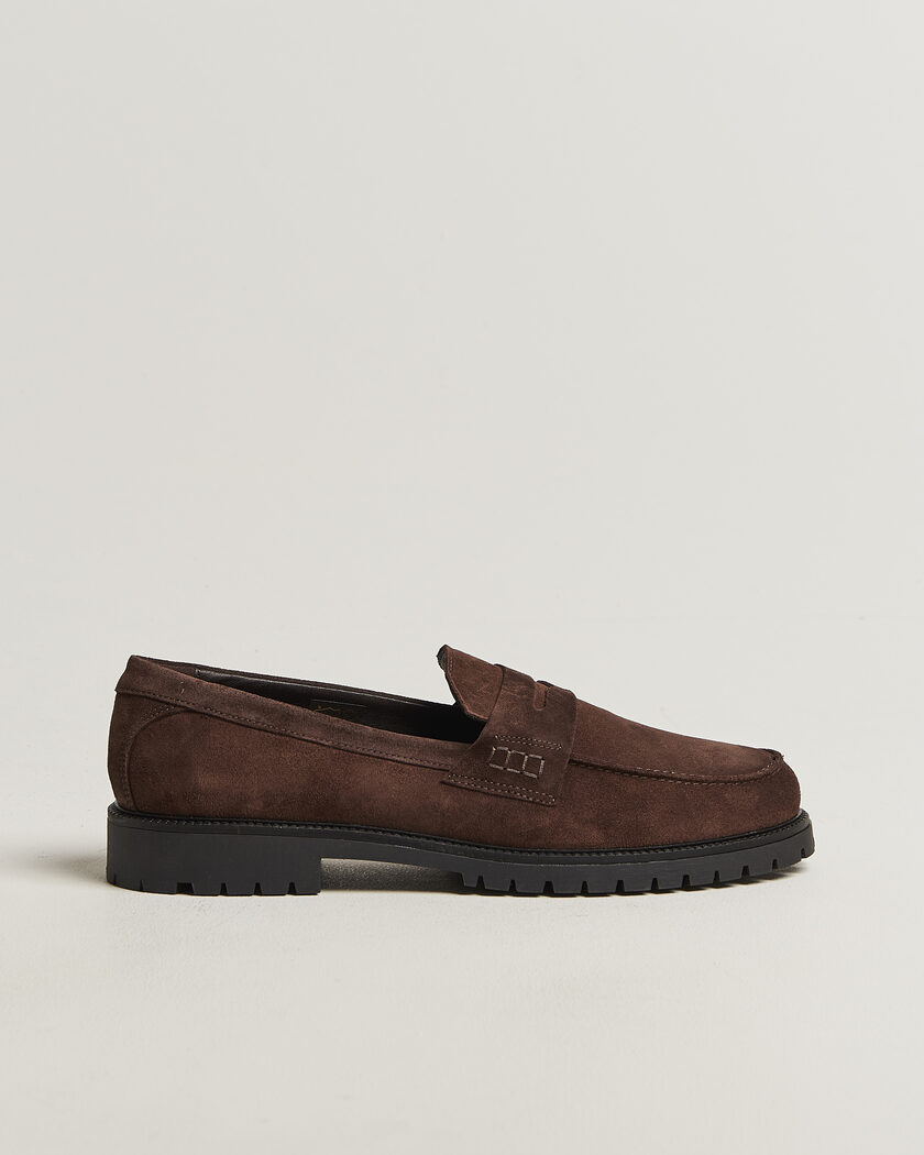 LES DEUX Taylor Oil Suede Loafers Turkish Coffee – Brown