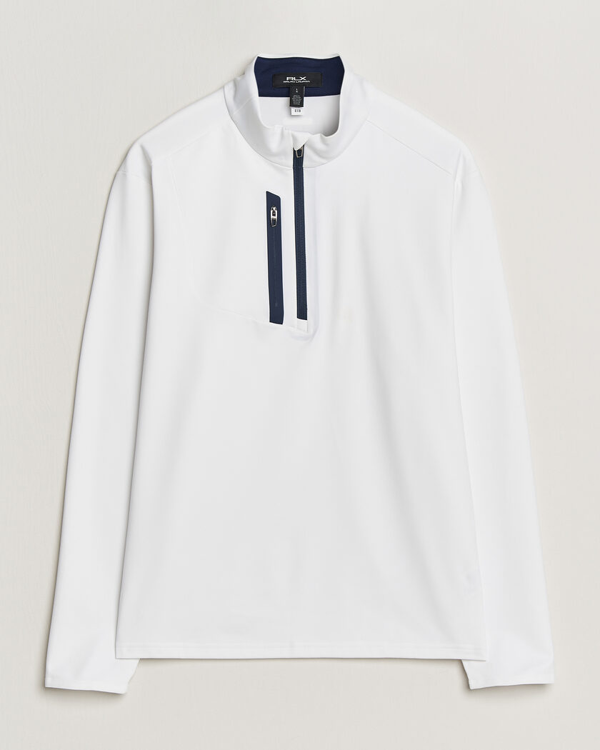 RLX Ralph Lauren Luxury Jersey Half Zip Ceramic White – White