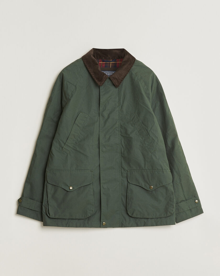 Manifattura Ceccarelli Dry Wax Rain Caban Dark Green – Green