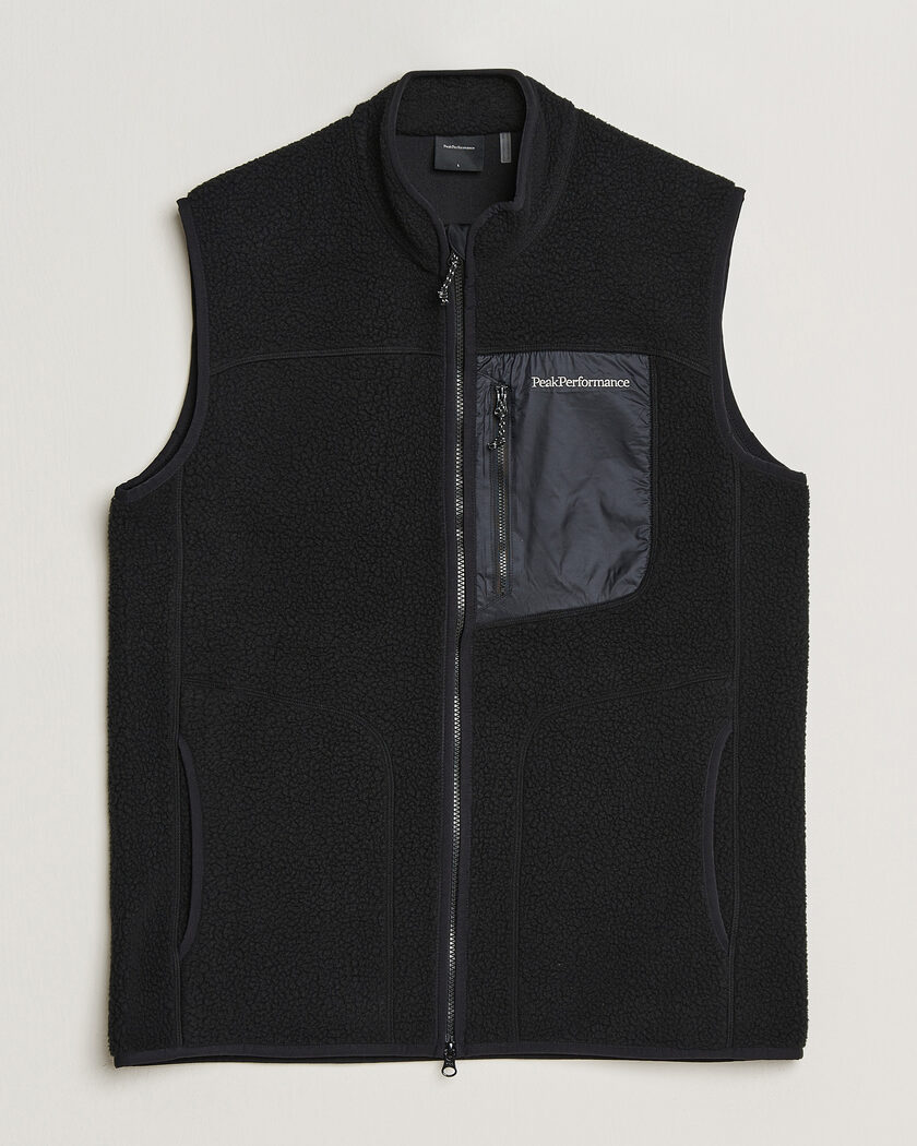 Peak Performance Nature Rush Pile Vest Black – Black