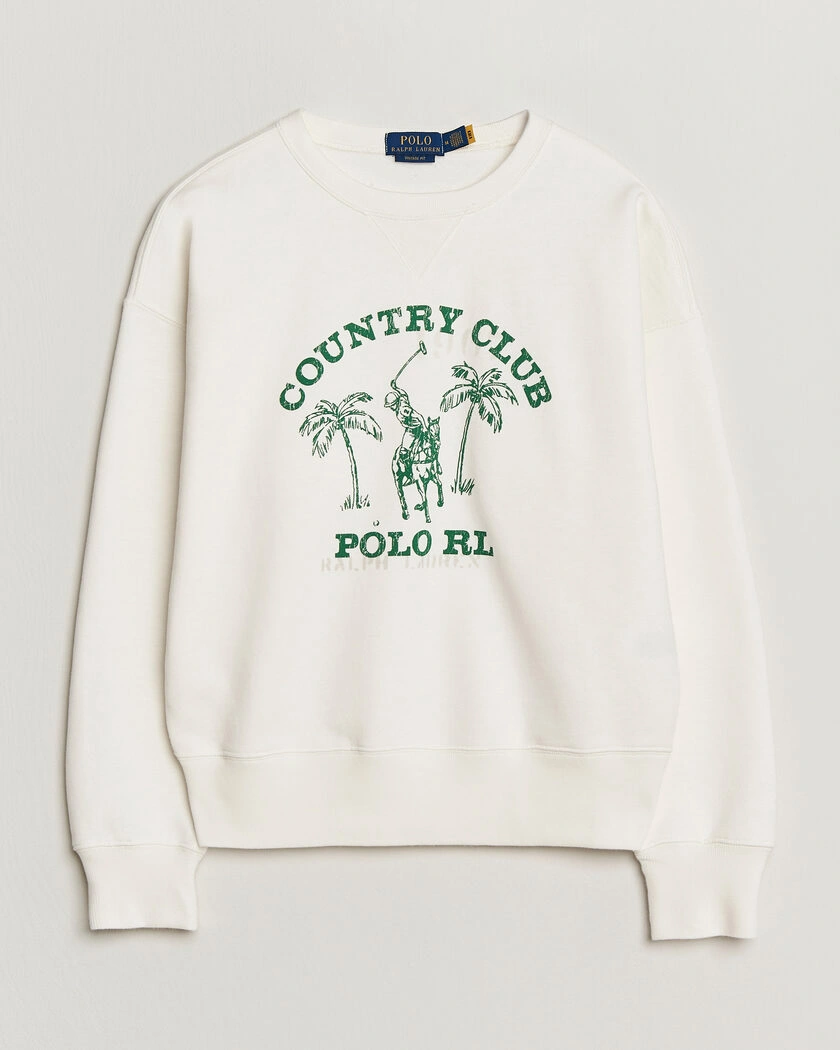 Polo Ralph Lauren Vintage Fleece Sweatshirt Nevis – White