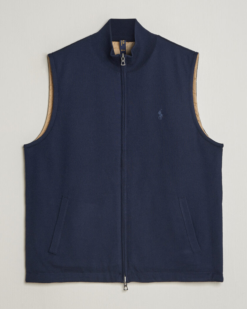 Polo Ralph Lauren Wool Blend Vest Navy Combo – Blue