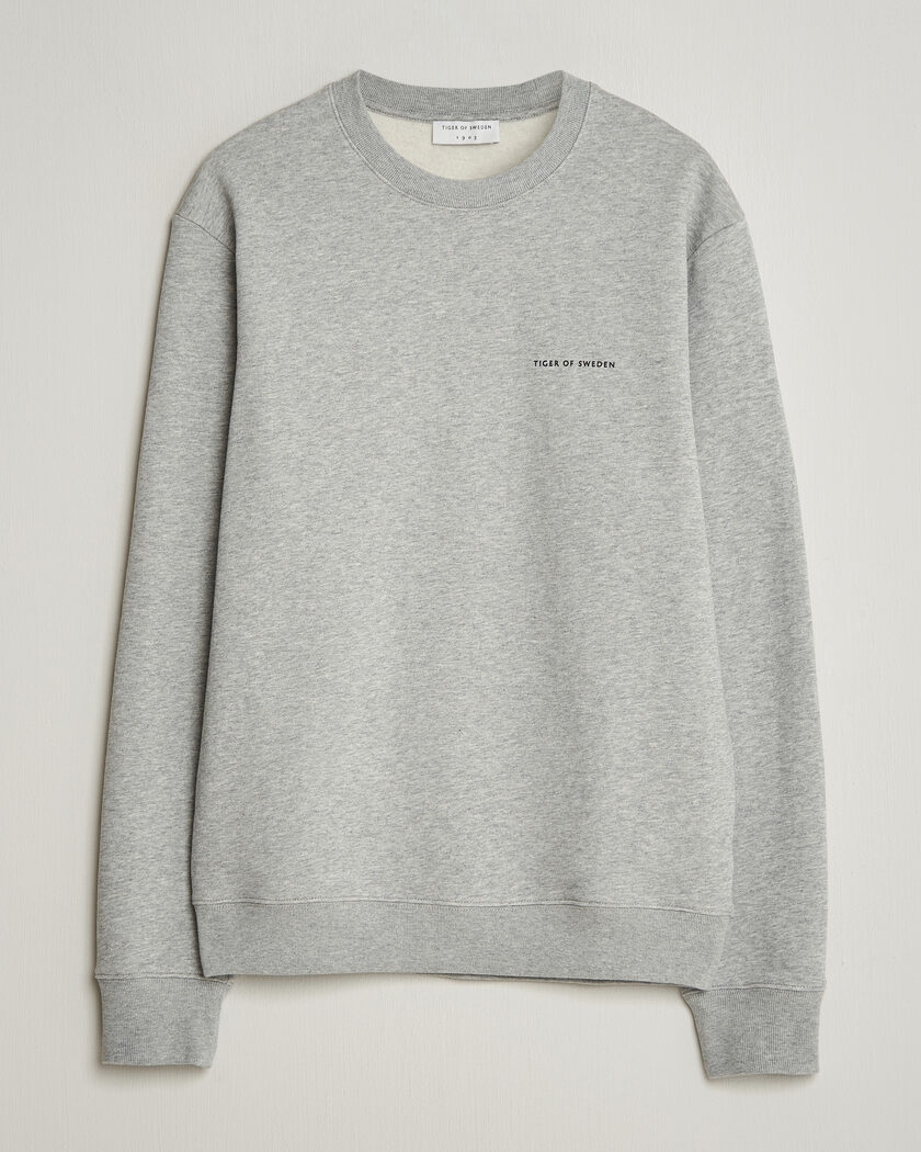 Tiger of Sweden Emerson Crew Neck Sweatshirt Grey Melange – Grey
