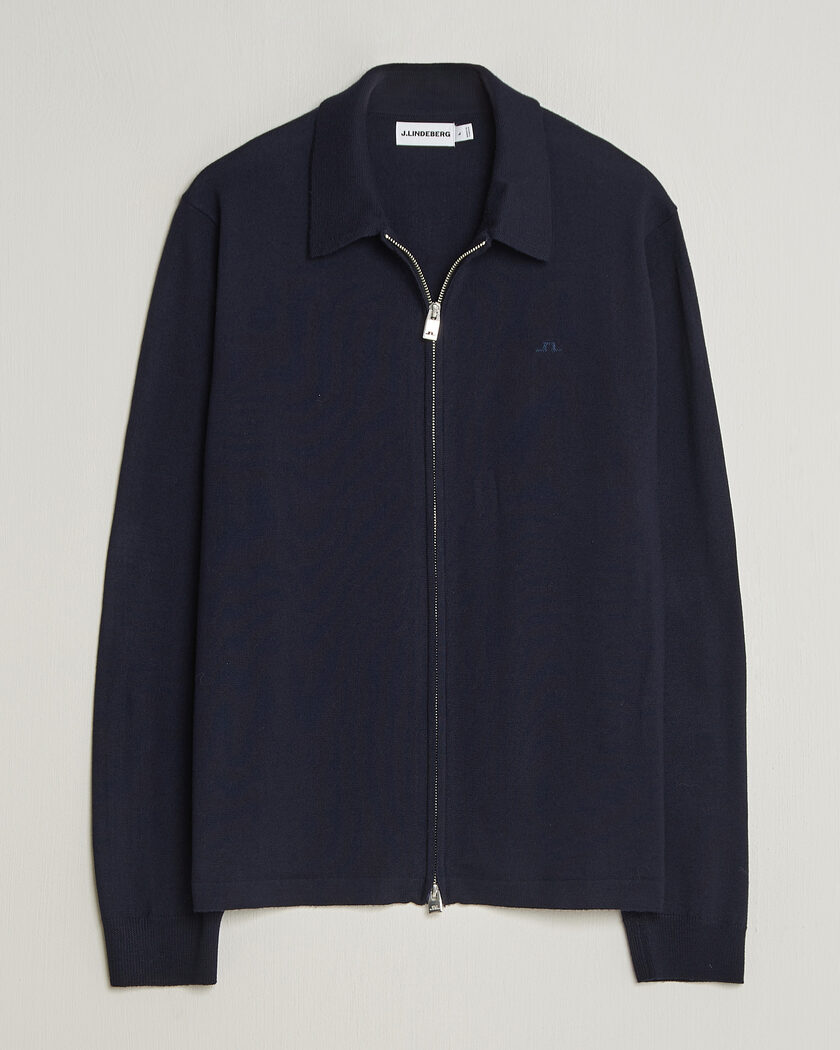 J.Lindeberg Kaleb Merino Cardigan JL Navy – Blue