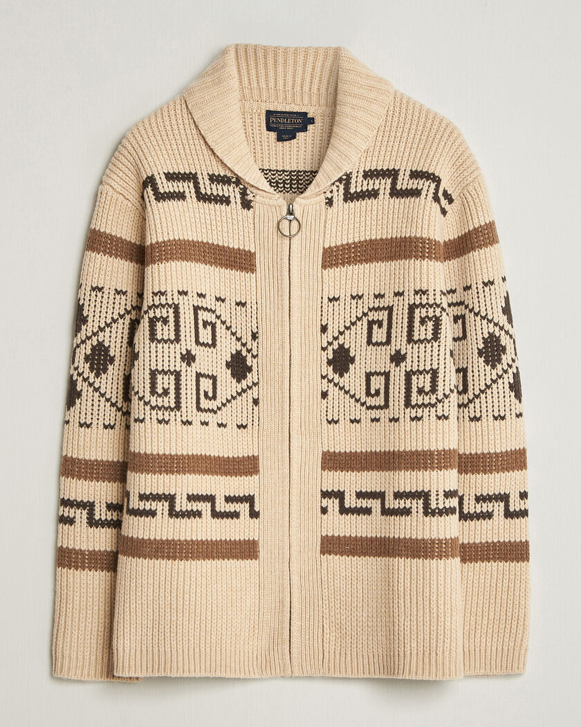 Pendleton Original Westerley Cardigan Tan/Brown – Brown