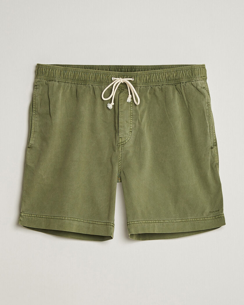 Gant Regular Fit Sunfaded Drawstring Dry Herb Green – Green