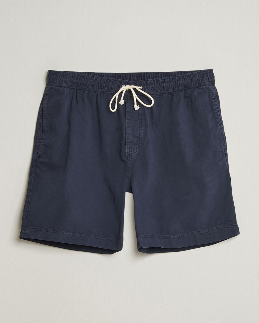 Gant Regular Fit Sunfaded Drawstring Evening Blue – Blue