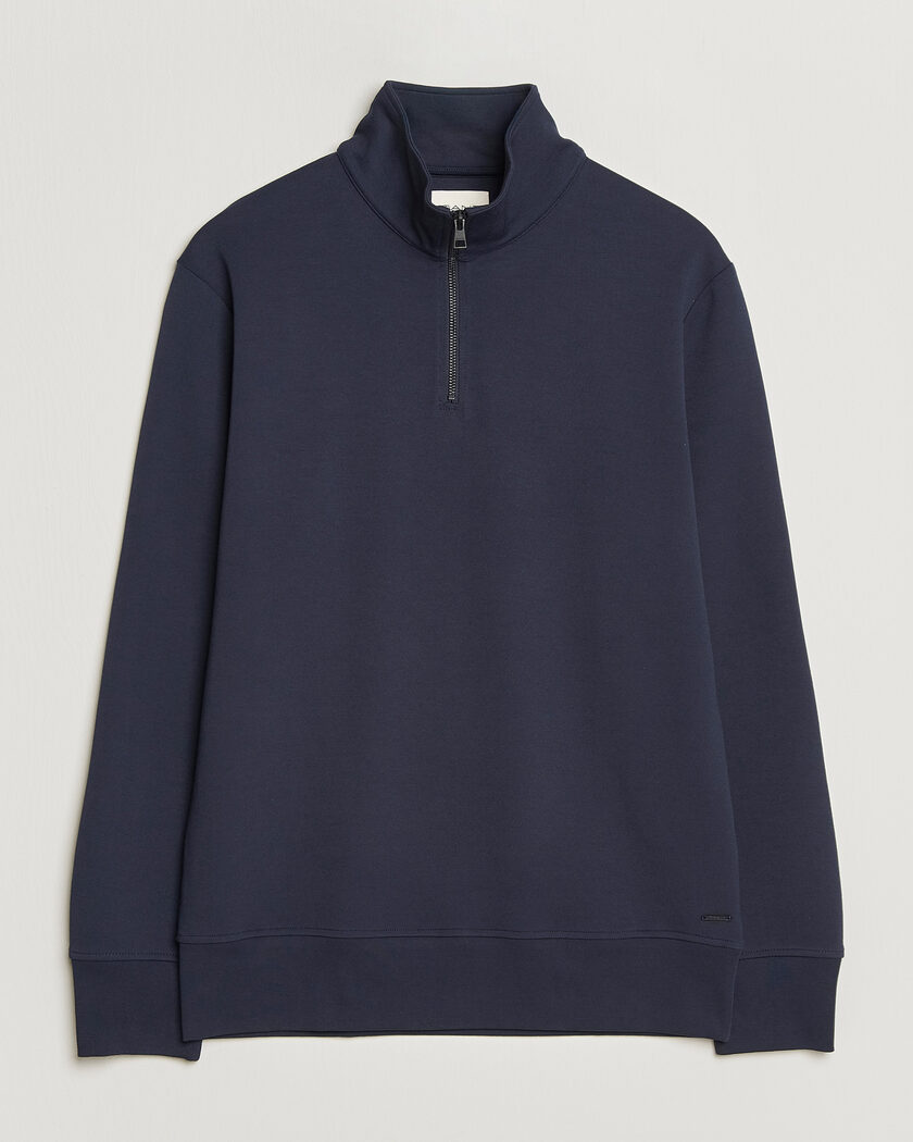 GANT Interlock Half Zip Evening Blue – Blue