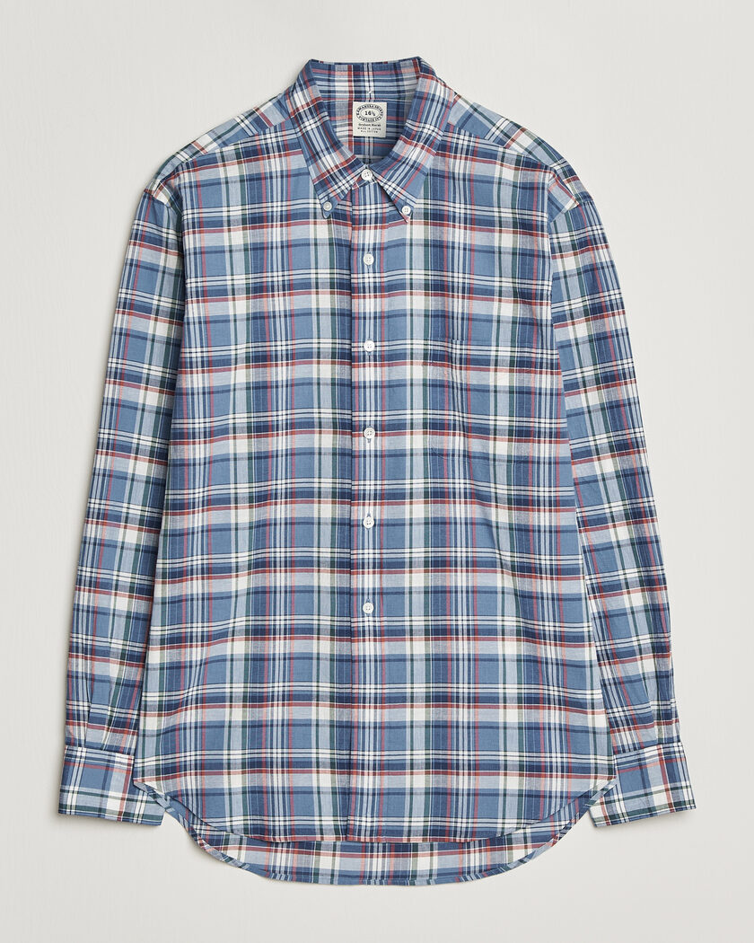 Kamakura Shirts Vintage Ivy Button Down Shirt Blue Madras – Blue