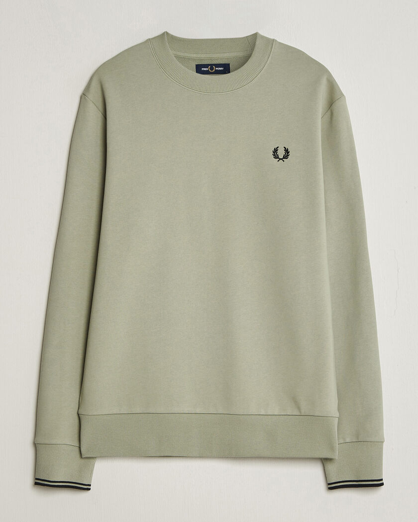 Fred Perry Crew Neck Sweatshirt Seagrass Green – Green
