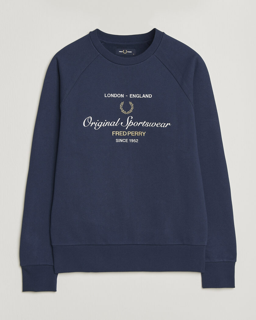 Fred Perry Original Sportswear Sweatshirt Tennis Blue – Blue