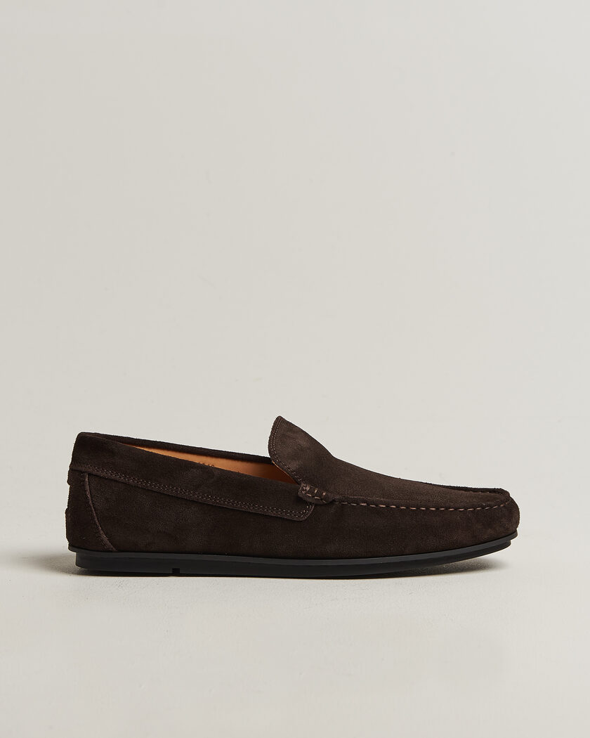Gant Wilmon Suede Car Shoe Dark Brown – Brown