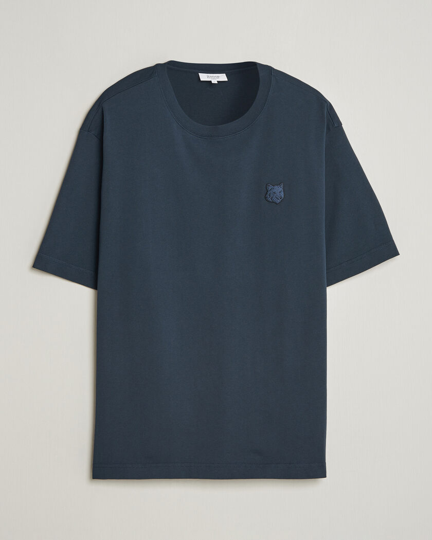 Maison Kitsuné Tonal Fox Head T-Shirt Navy – Blue
