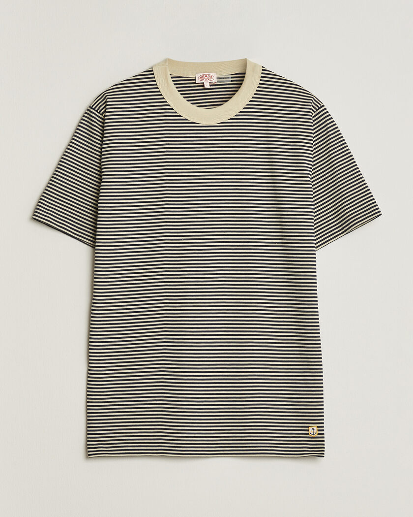 Armor-lux Callac Héritage Stripe T-Shirt Gravel/Marine Deep – Multi-colour