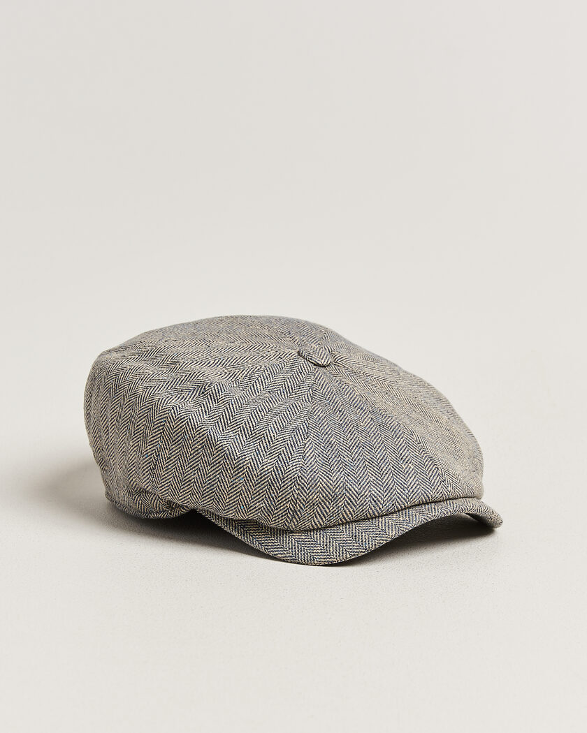Wigéns Newsboy Retro Herringbone Cap Blue – Blue
