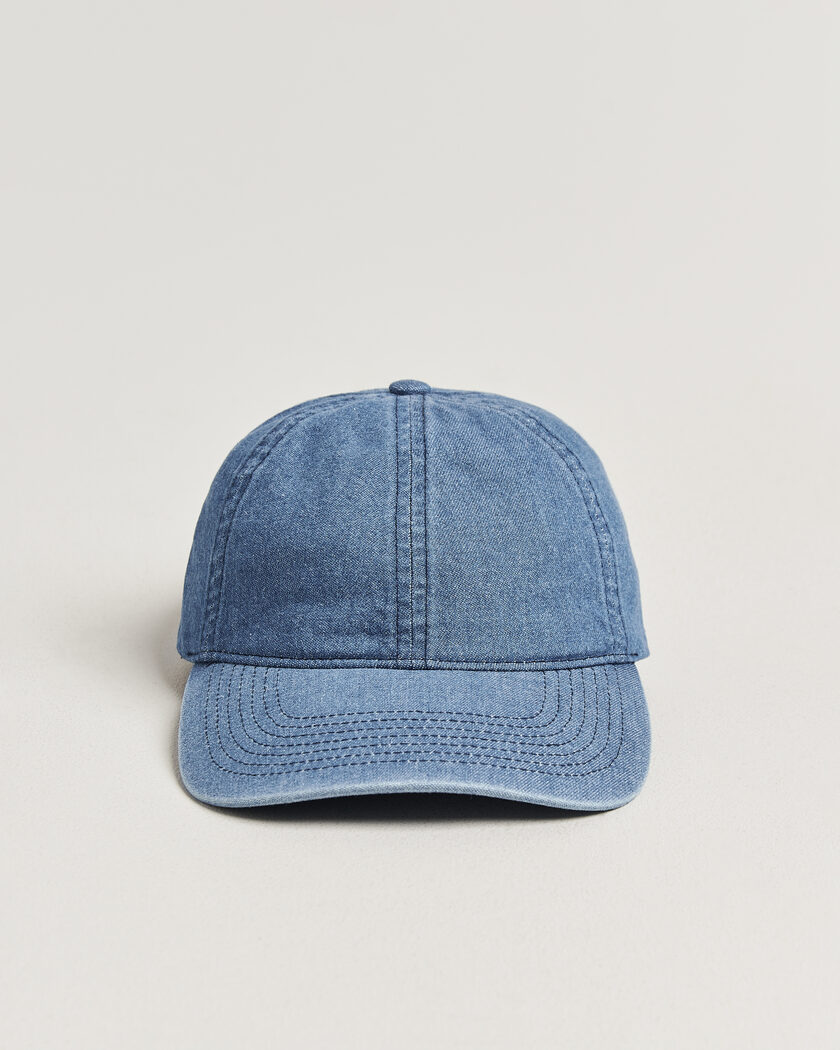 Varsity Headwear Washed Denim Baseball Cap Indigo – Blue