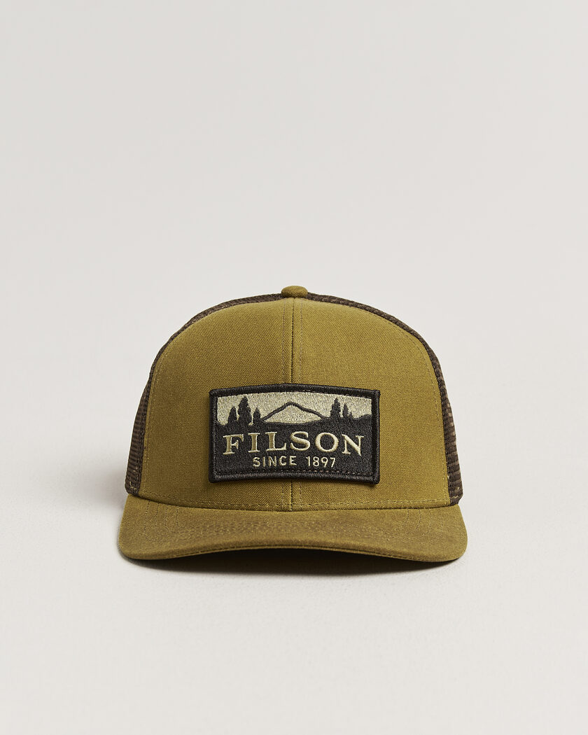 Filson Scenic Waxed Logger Mesh Cap Dark Tan – Brown