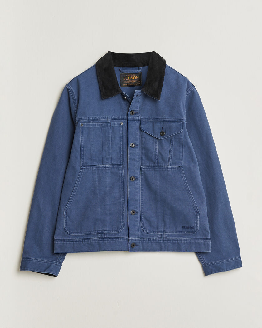 Filson Rustic Canvas Short Cruiser Indigo – Blue